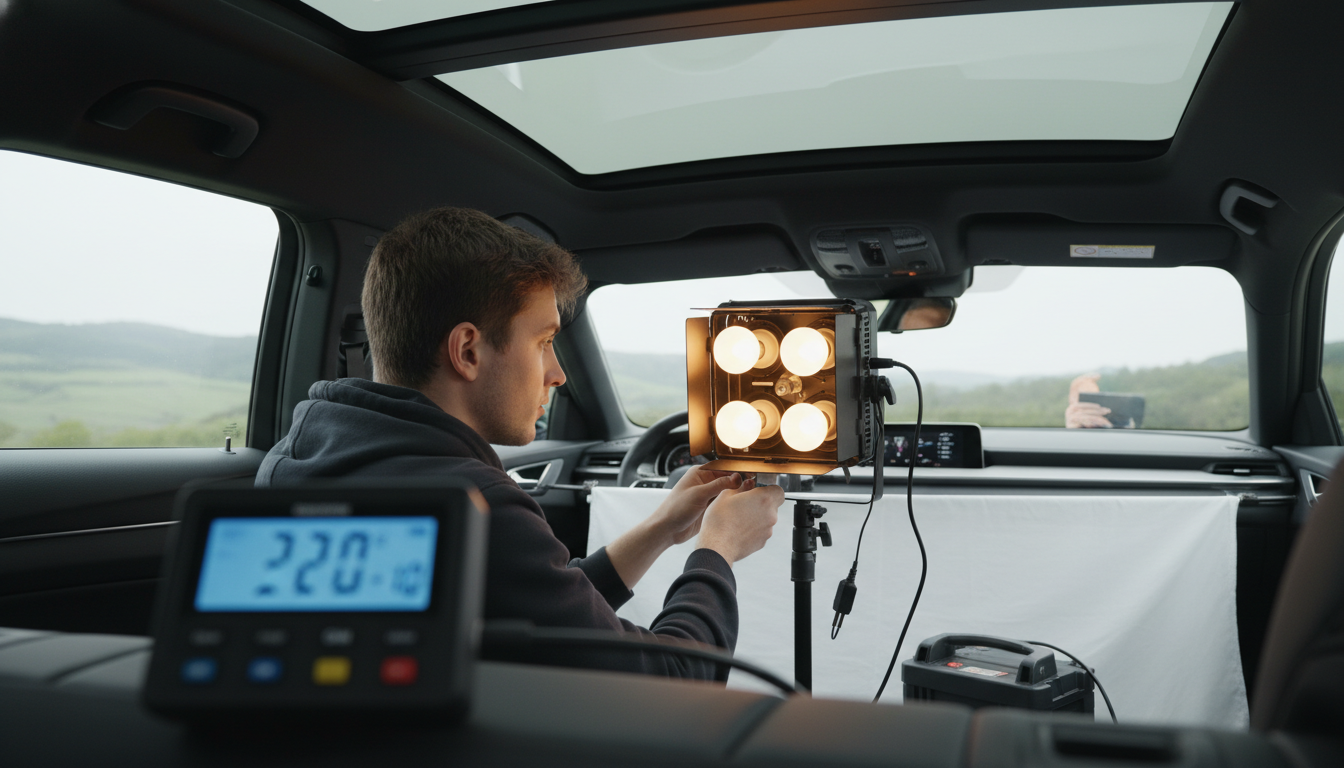 LED Bulbs in a 4-Lamp Softbox: Color Temp Tips