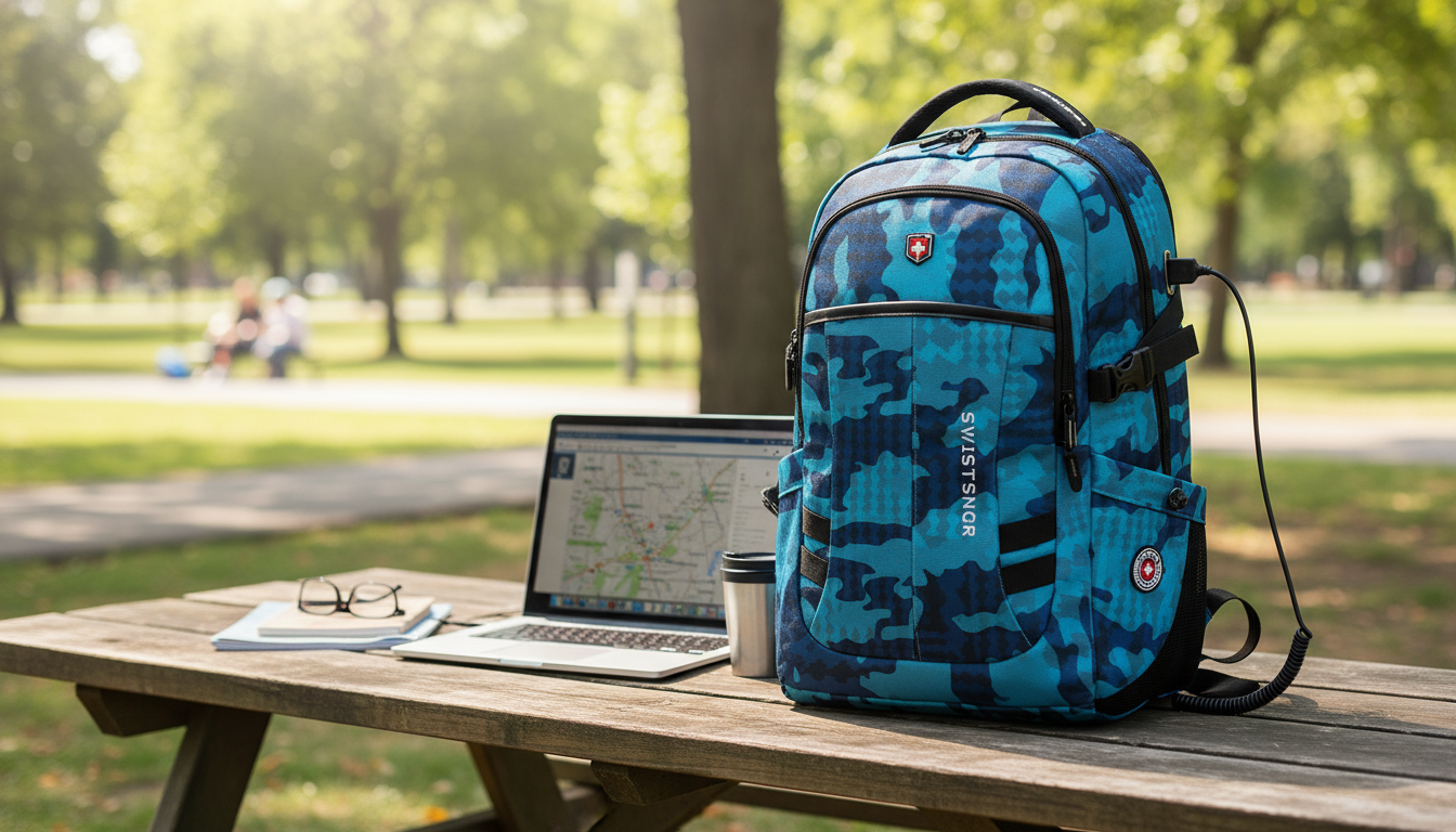 17.3" Waterproof USB Laptop Backpack: Travel & Work