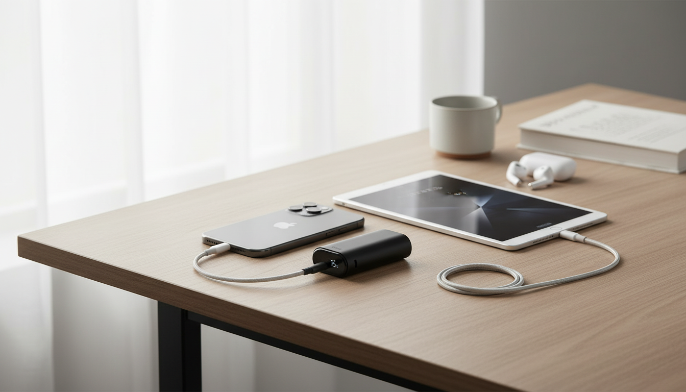 9600mAh 20W USB-C PD Power Bank for iPhone & iPad