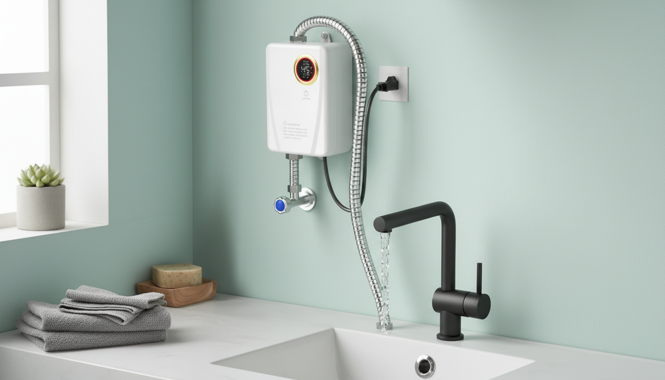 Instant Wall-Mount Electric Water Heater: LCD Control Guide