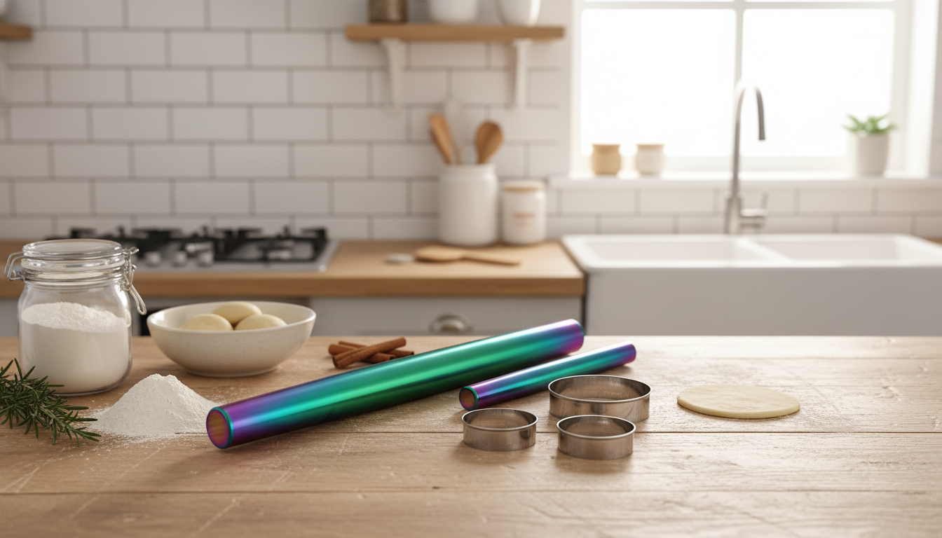 Stainless Steel Non-Stick Rolling Pin Set: Baking Guide