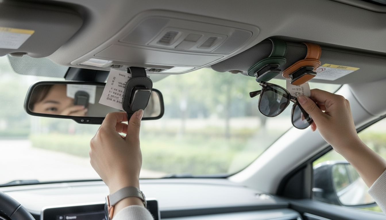 Visor Clip for Sunglasses, Cards & Tickets: Less Clutter