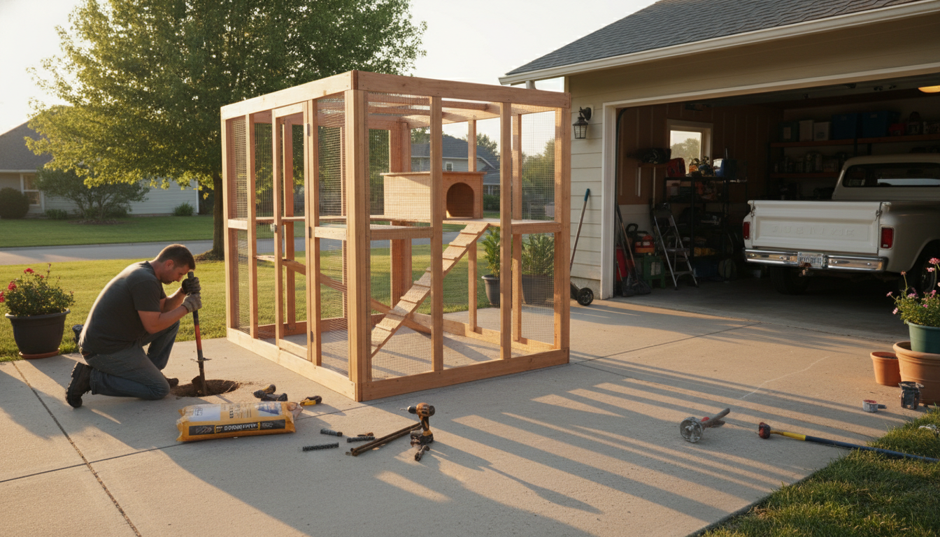 Anchor a Wooden Catio Against Wind: Tips That Work