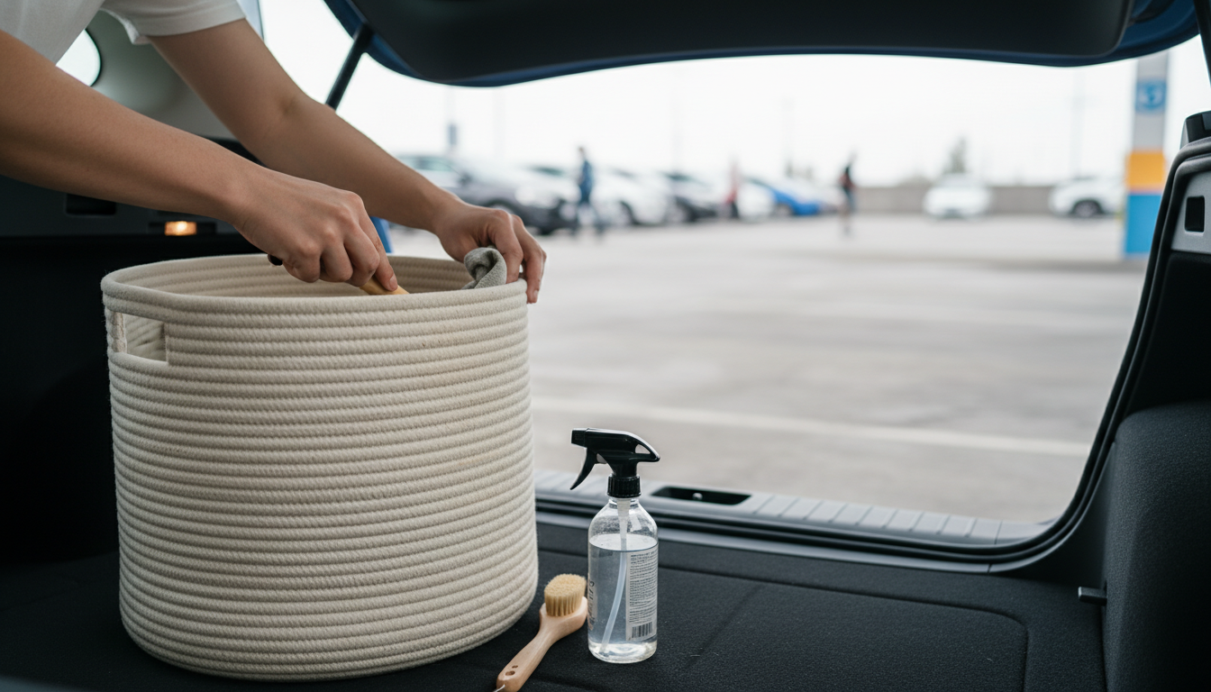 Clean & Deodorize a Woven Rope Basket (No Warping)