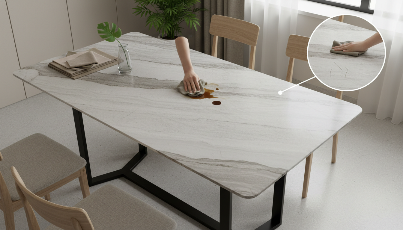 Sintered Stone Dining Tables: Pros, Cons, and Care