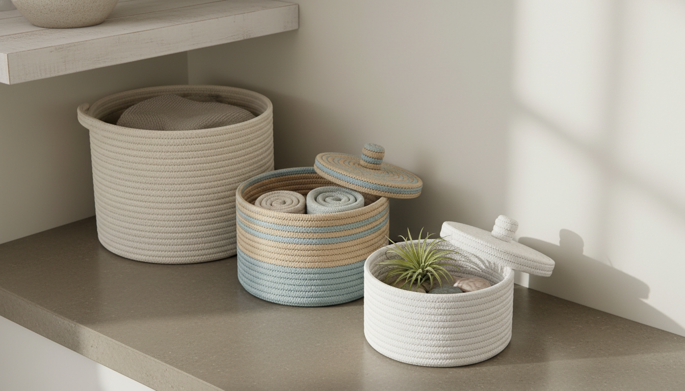 Round Rope Basket with Lid: Best Size for Any Space