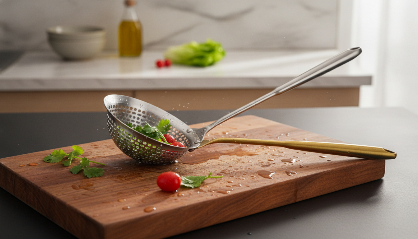 Deep-Head 304 Stainless Colander: Fast Drain, Less Mess