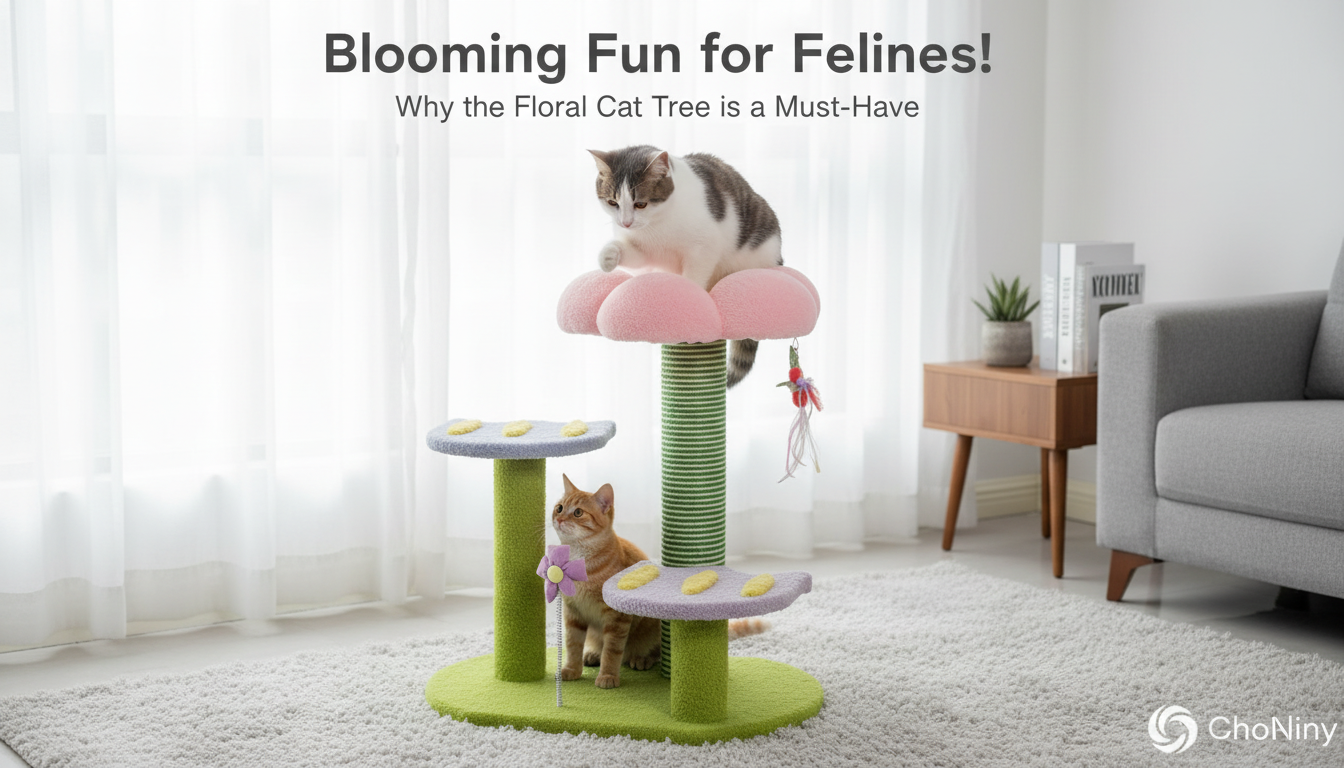 4-Tier Cat Tree House: Scratching Posts & Jump Platforms