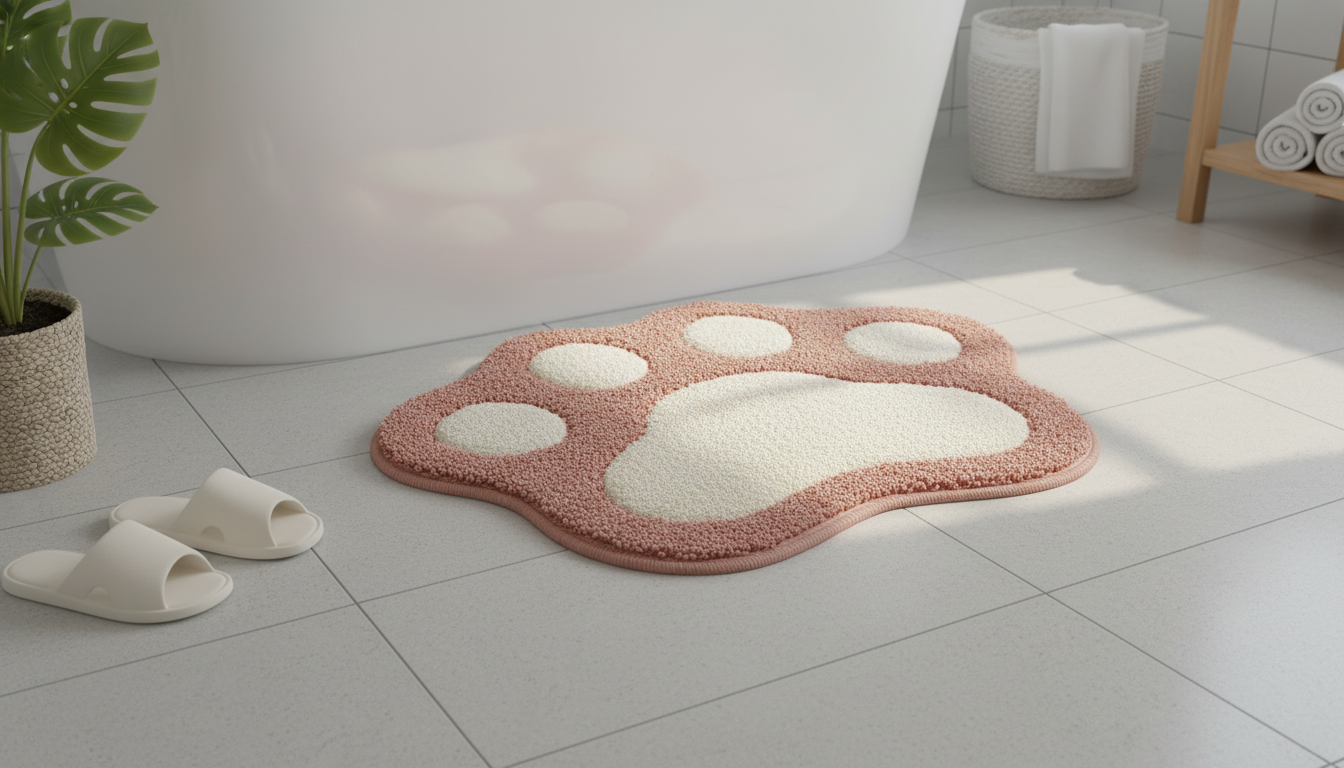 Cartoon Foot Bath Mat: Quick-Dry Comfort & Grip