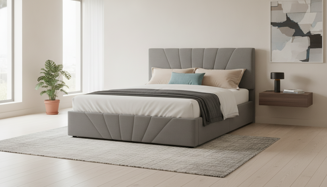 Hydraulic Storage Platform Bed for Modern Minimalist Rooms