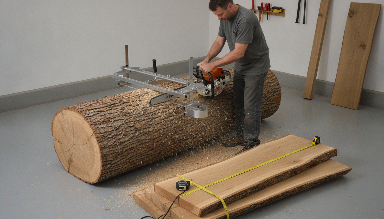 Chainsaw Mill Slab Thickness: Limits, Ranges & Tips