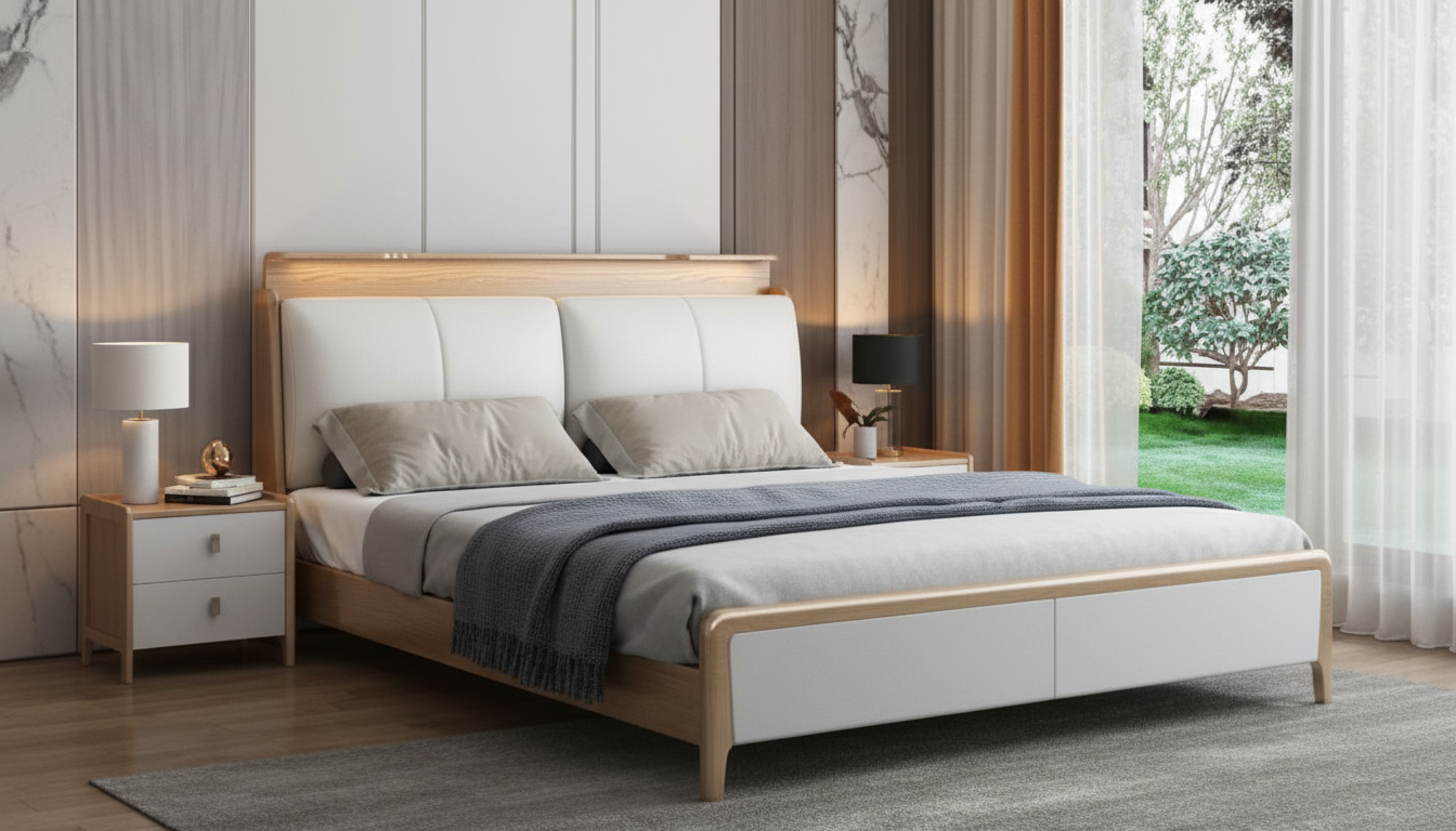 Minimalist Luxury Storage Bed: Elegant, Clutter-Free Style